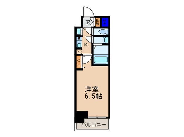 アドバンス京都ソナーレ(206)の物件間取画像